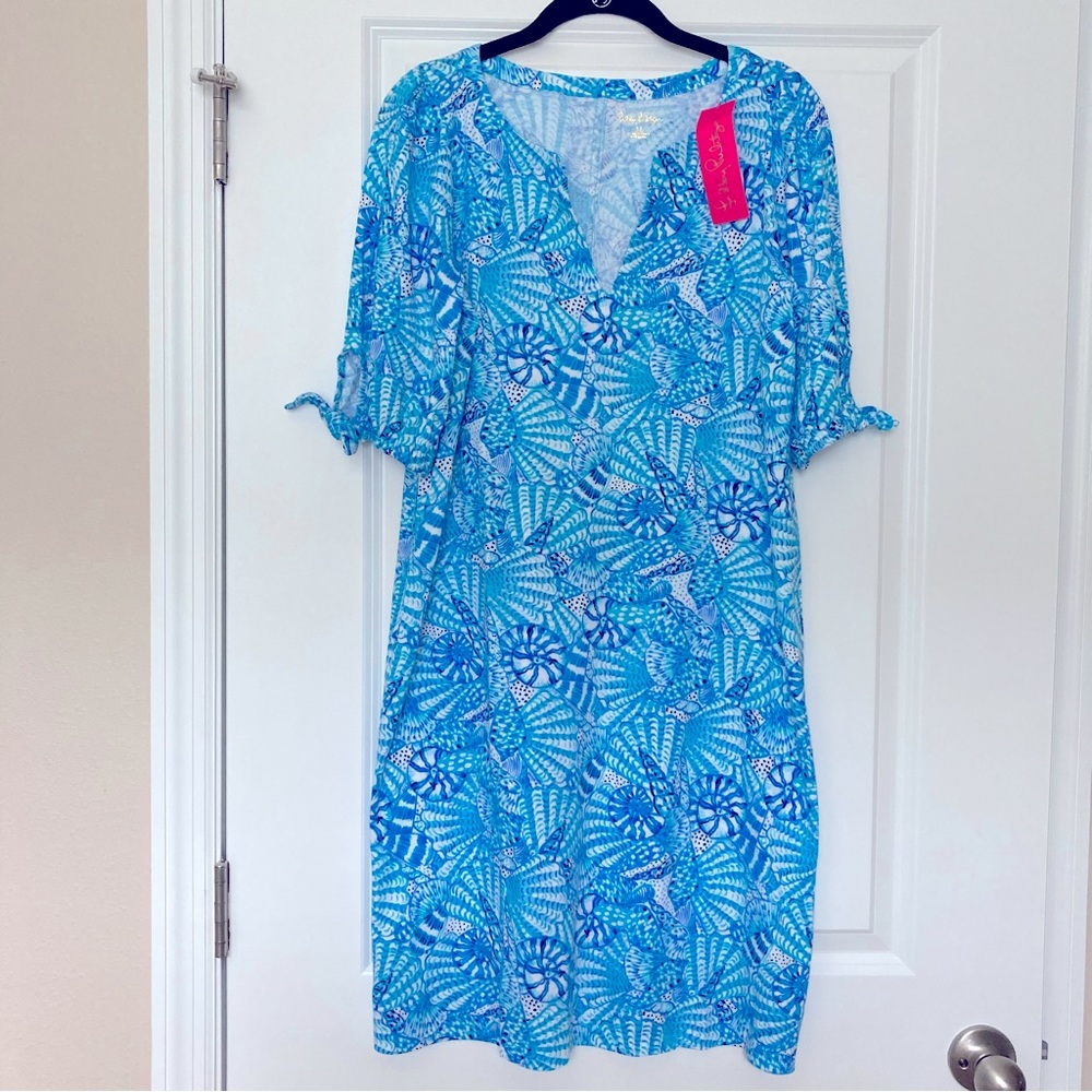 Lilly Pulitzer Blue Cotton Dress Size M